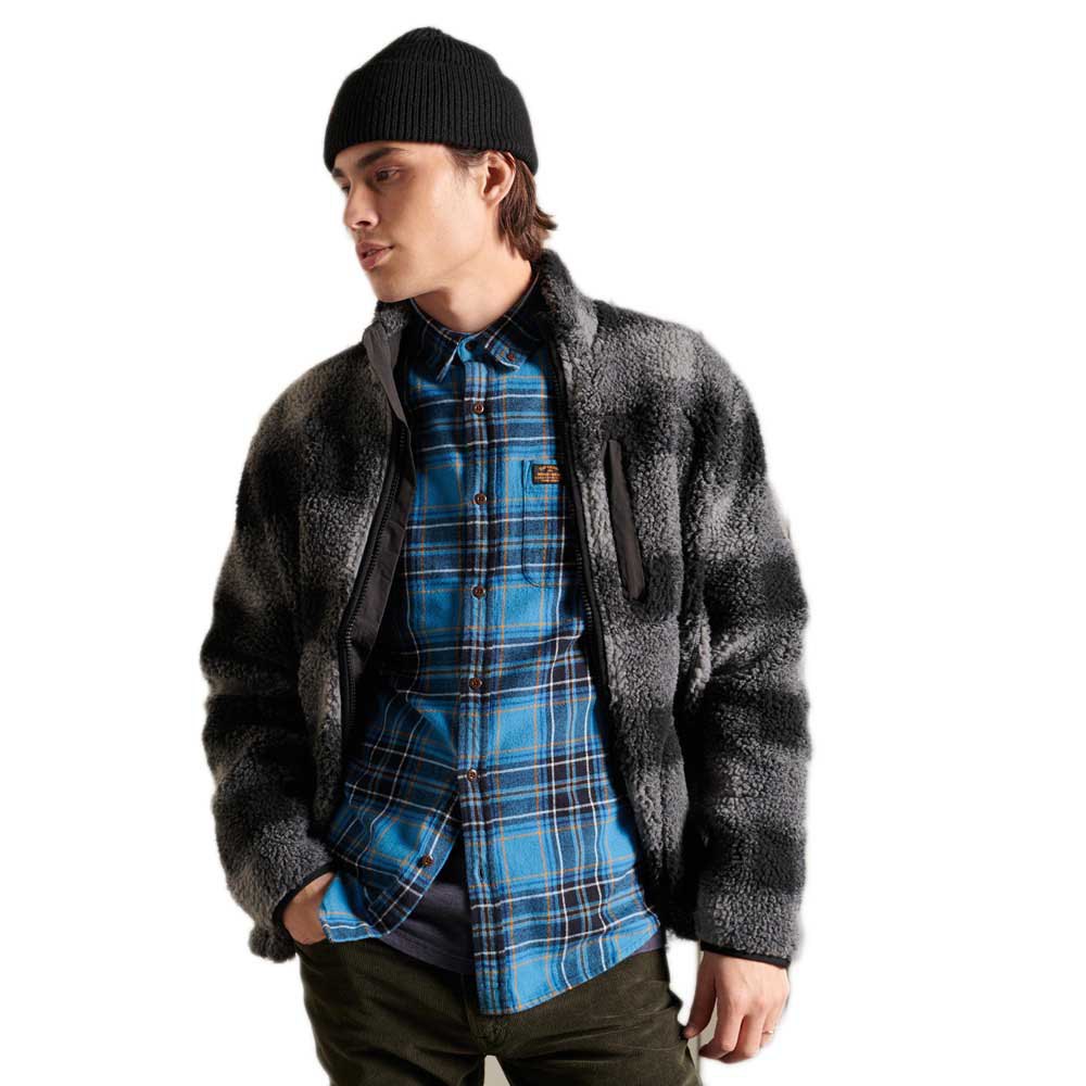Superdry Sherpa Workwear Jacke M Black / Grey günstig online kaufen
