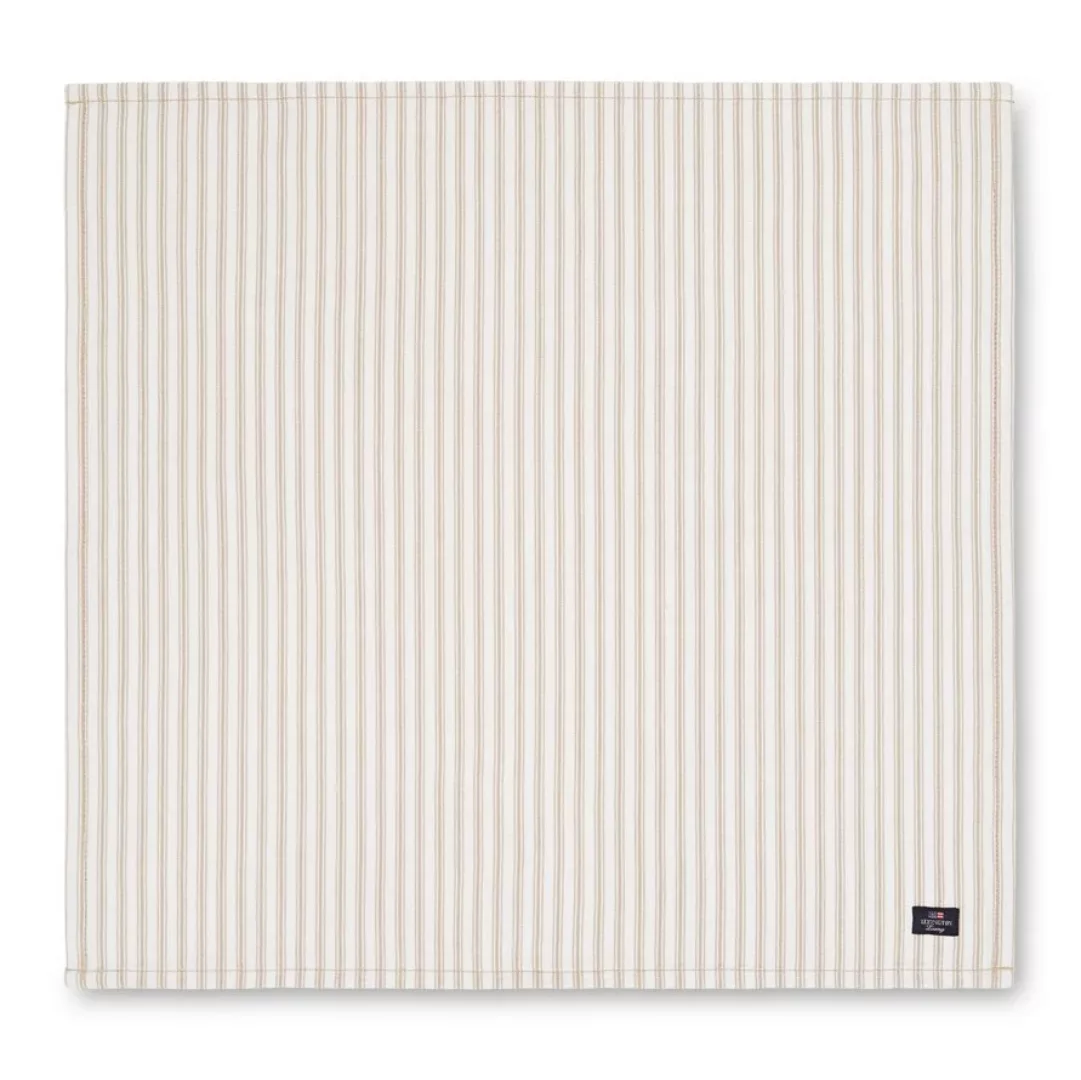 Icons Herringbone Striped Serviette 50 x 50cm Beige-white günstig online kaufen