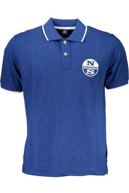 North Sails Poloshirt Kurzarm-Poloshirt Herren Blau mit Kontrastdetails günstig online kaufen