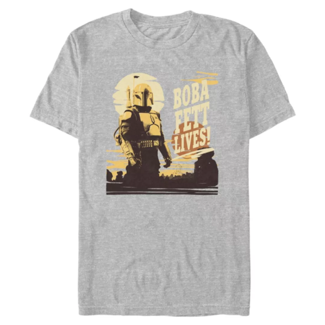 Star Wars - Book of Boba Fett - Boba Fett Lives - Männer T-Shirt günstig online kaufen