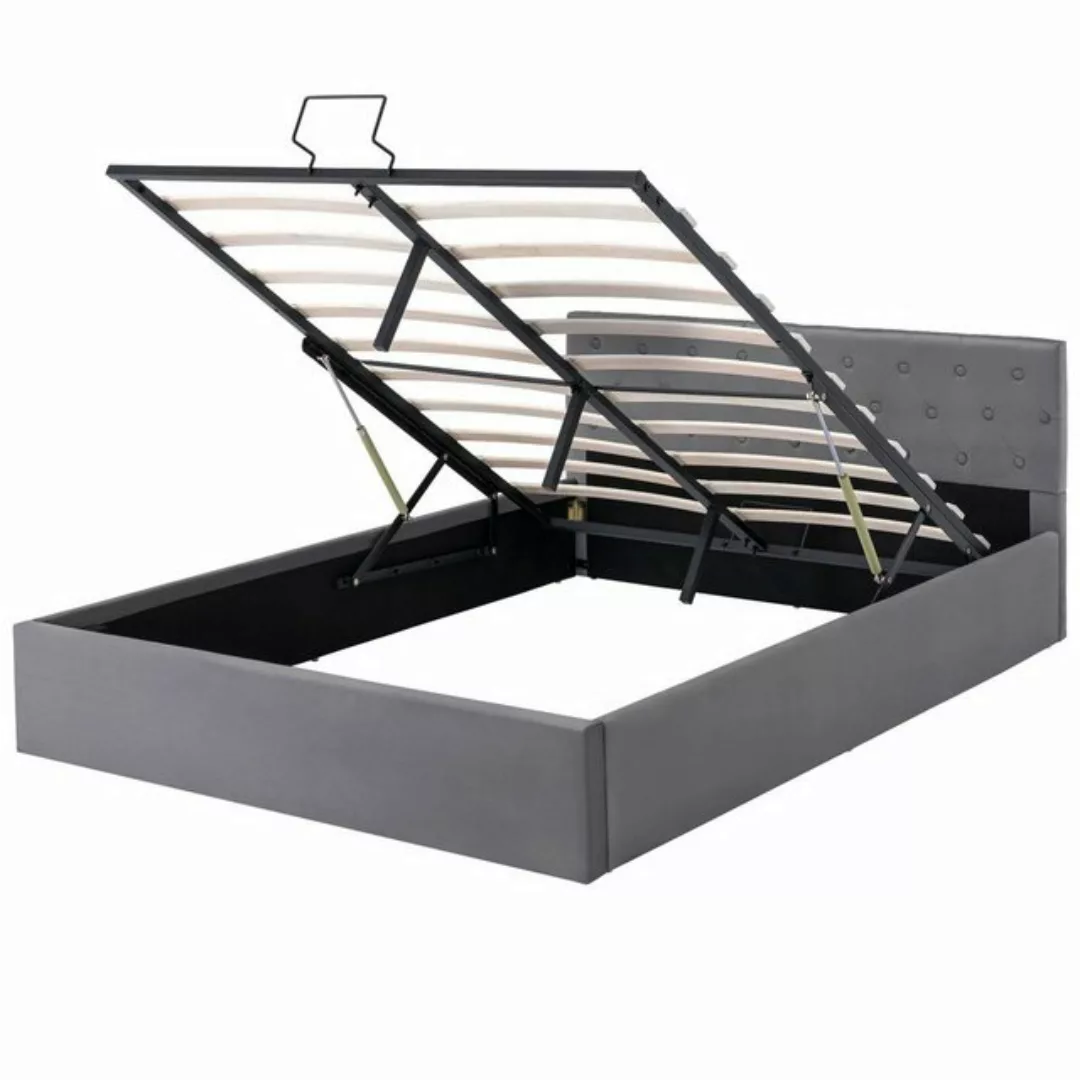 PHOEBE CAT Boxspringbett (Polsterbett), Hydraulisches Doppelbett 140x200 cm günstig online kaufen