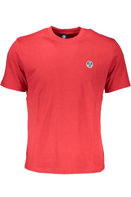 North Sails T-Shirt Herren Rot Kurzarm T-Shirt mit Rundhals und günstig online kaufen