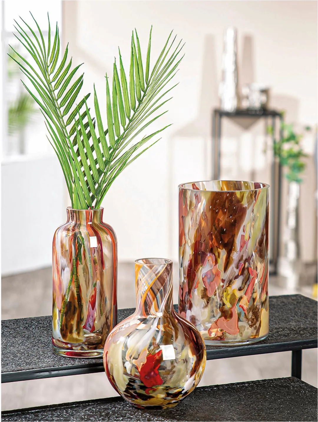 GILDE Tischvase "Vase Roslin Höhe ca. 21 cm", (1 St.), Europäische Handarbe günstig online kaufen