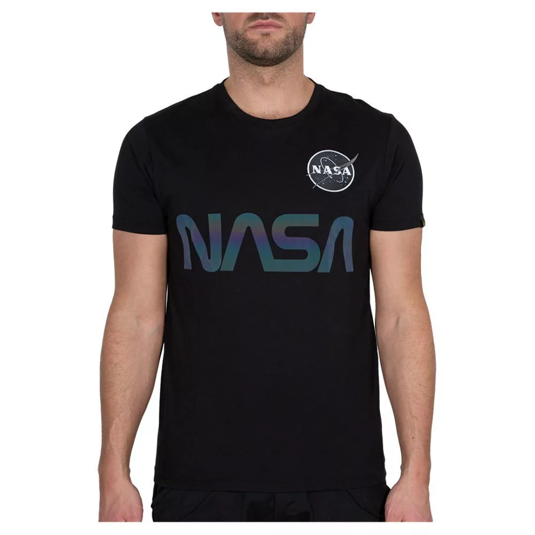 Alpha Industries Nasa Rainbow Ref Kurzärmeliges T-shirt 4XL Black günstig online kaufen