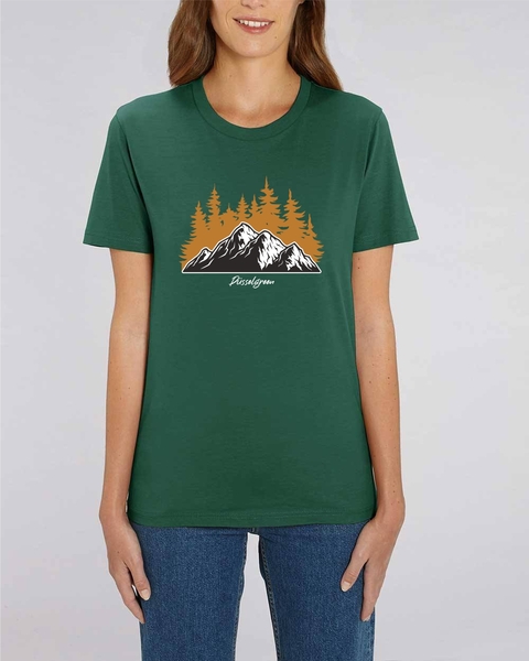 Berglandschaft, Wälder, Aussicht, Natur Tshirt Aus Bio Baumwolle günstig online kaufen