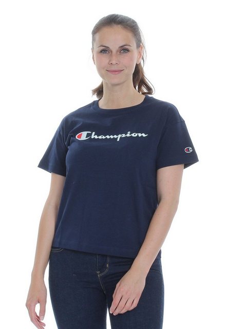Champion T-Shirt Champion Damen T-Shirt 112650 BS538 NVB Dunkelblau günstig online kaufen