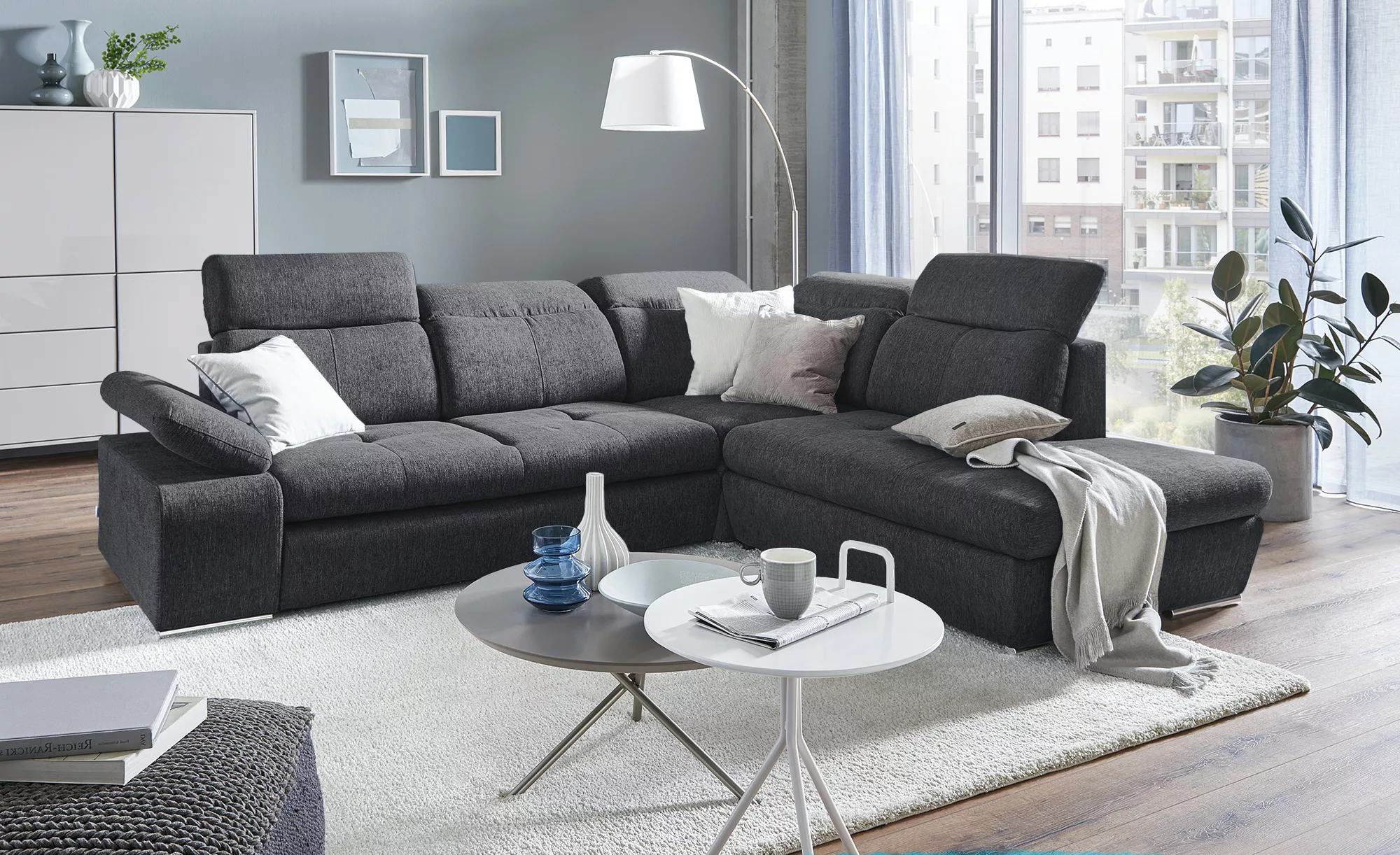 switch Ecksofa  Avilla ¦ schwarz ¦ Maße (cm): B: 285 H: 86 T: 234 Polstermö günstig online kaufen