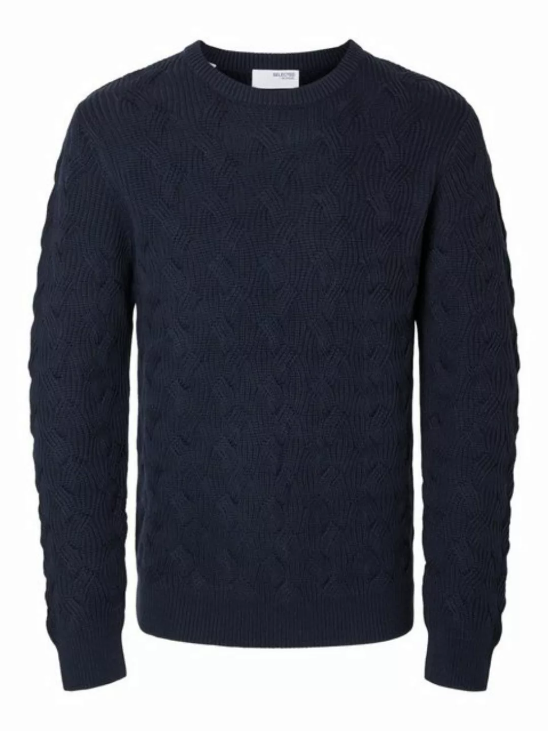 SELECTED HOMME Strickpullover SLHCALLIS LS KNIT CABLE CREW NECK NOOS günstig online kaufen