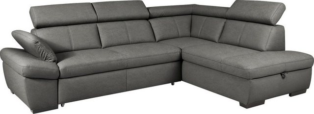 exxpo - sofa fashion Ecksofa "Salerno, inkl. Kopf- und Armteilverstellung, günstig online kaufen