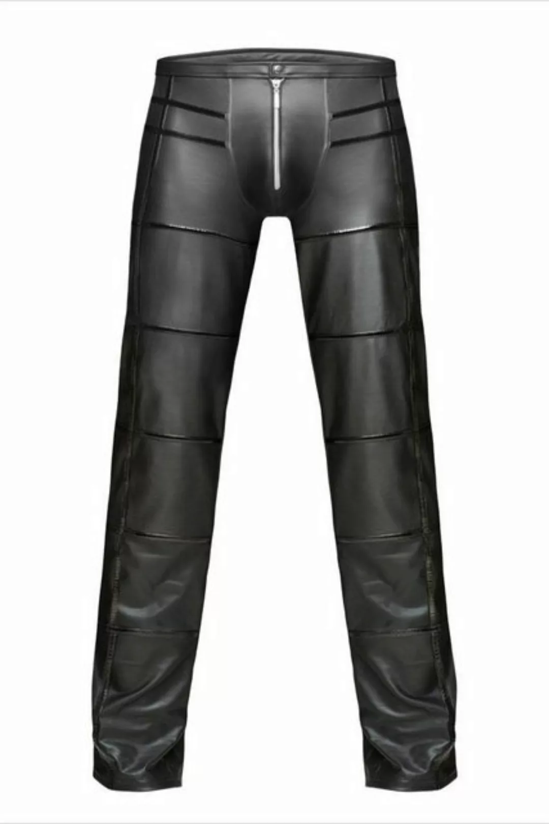 Noir Handmade Men Lederimitathose Herren-Hose in schwarz - M günstig online kaufen