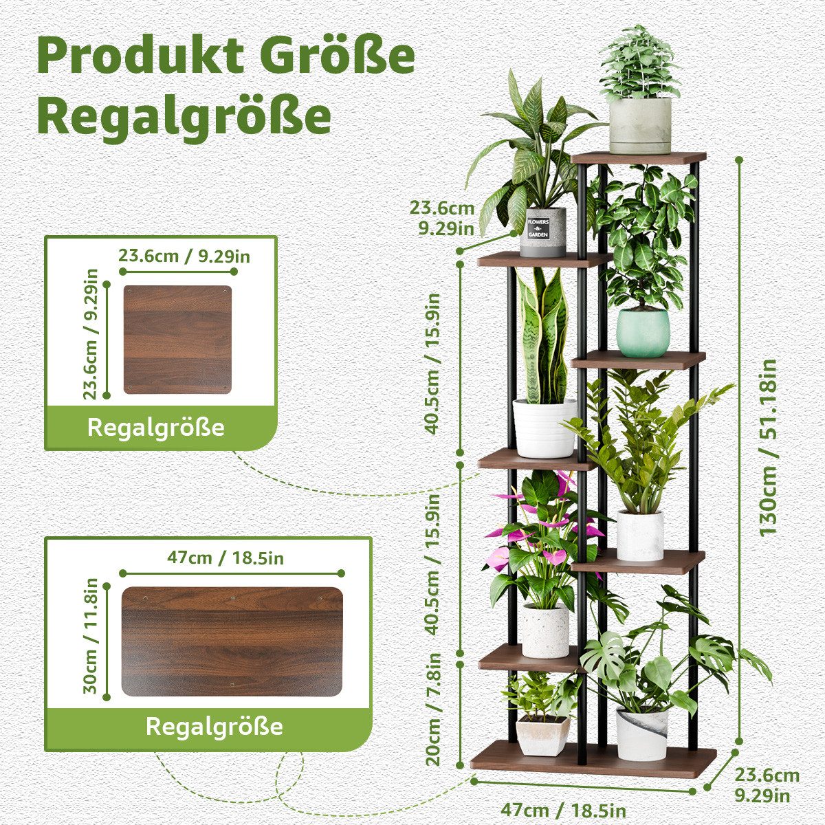 Simloveve Blumenständer pflanzenständer 7 Etagen blumenständer günstig online kaufen