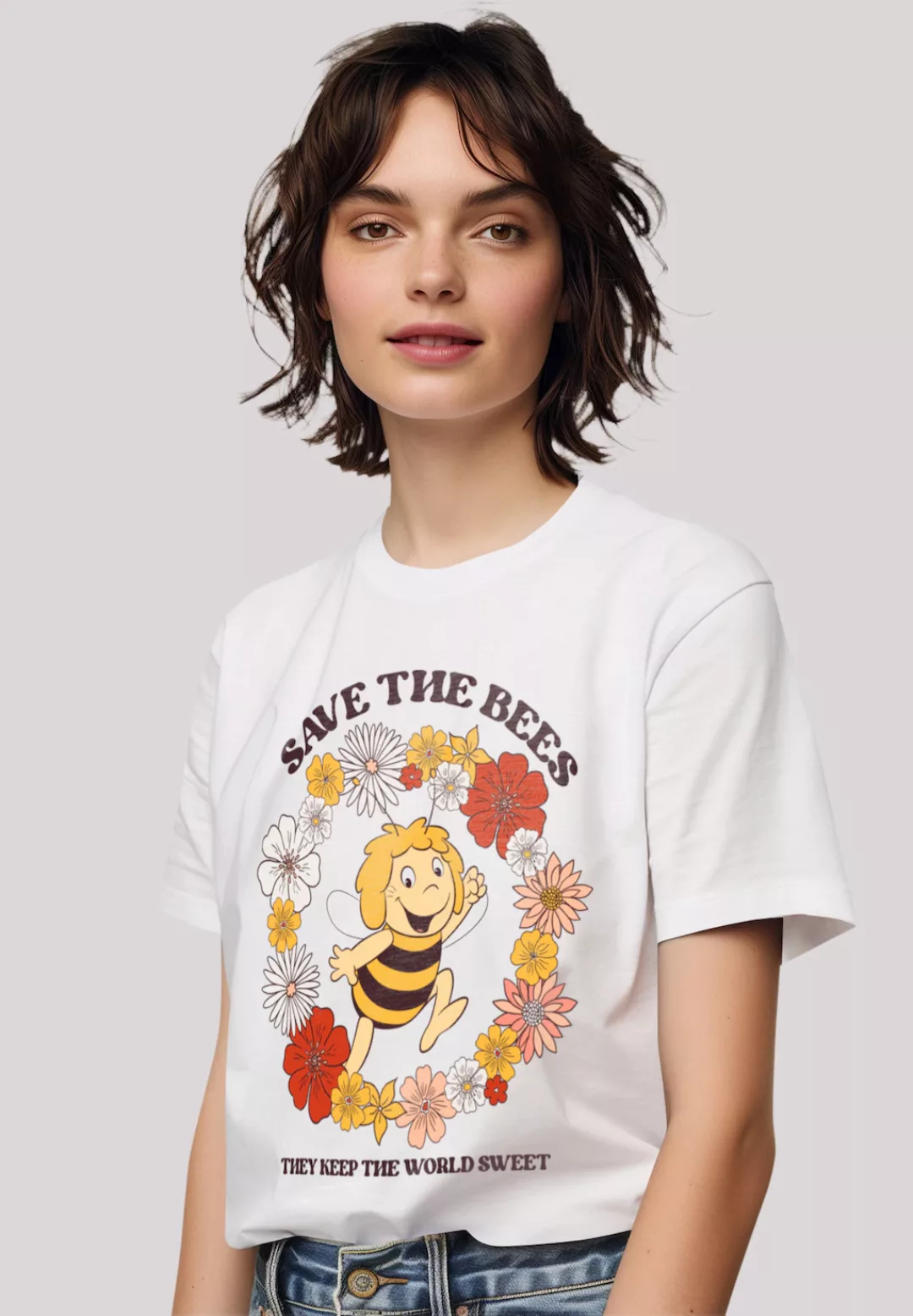 F4NT4STIC T-Shirt "Die Biene Maja Save The Bees", Premium Qualität, Zeichen günstig online kaufen