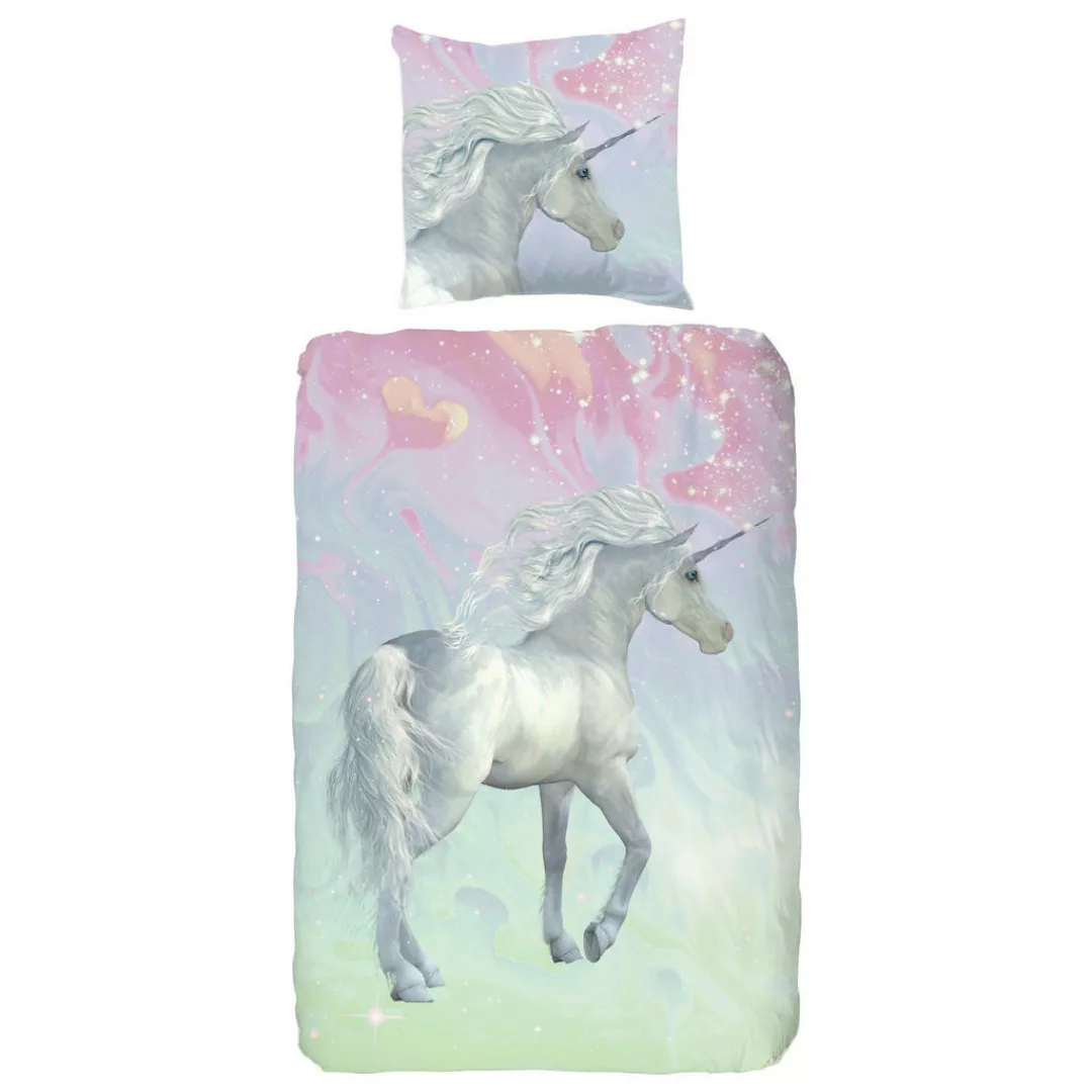 good morning Kinderbettwäsche »Unicorn«, (2 tlg.), 100% Baumwolle günstig online kaufen