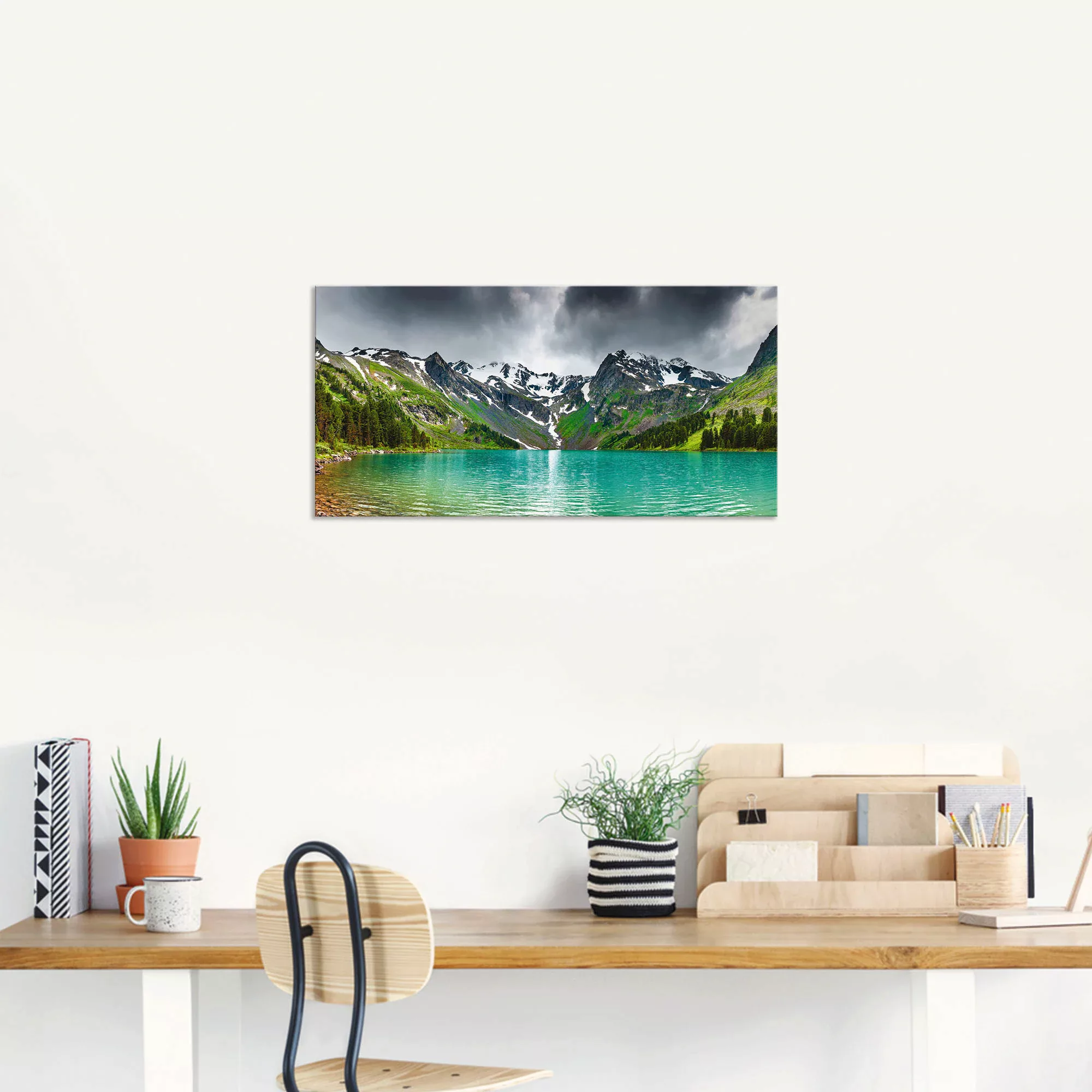 Artland Wandbild »Bergsee«, Berge, (1 St.), als Alubild, Outdoorbild, Leinw günstig online kaufen