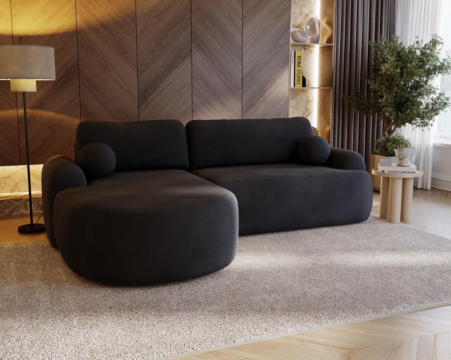 Compleo Ecksofa boucle mit breiter Ottomane günstig online kaufen