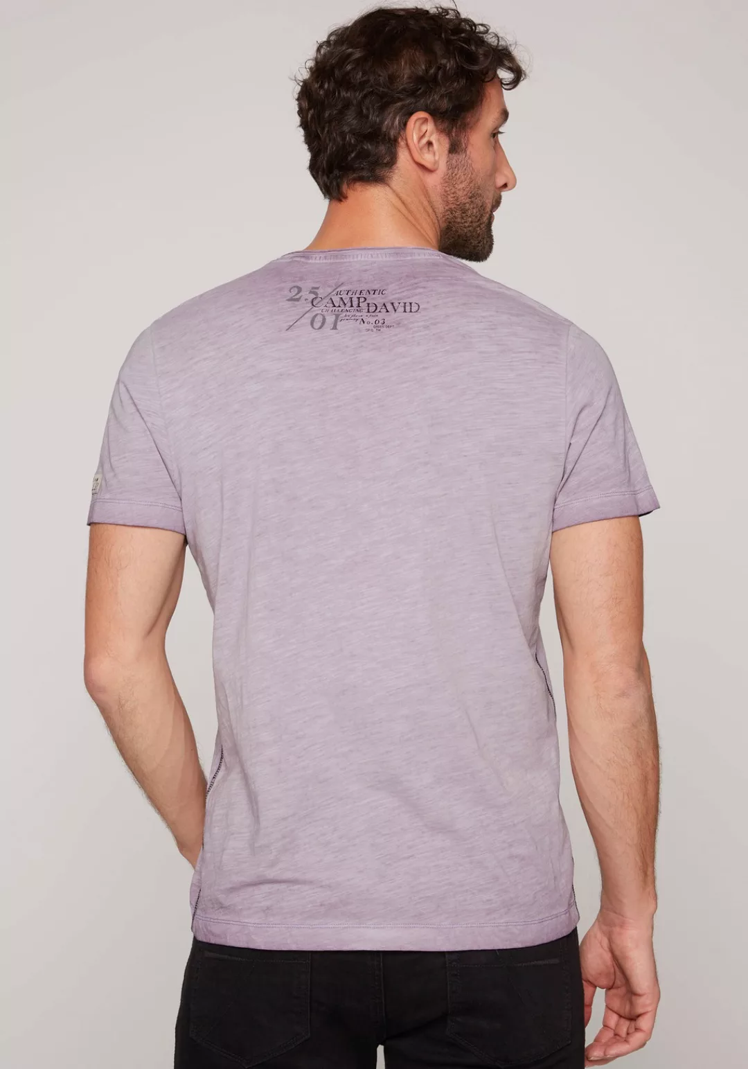 CAMP DAVID T-Shirt mit Logo-Druck günstig online kaufen