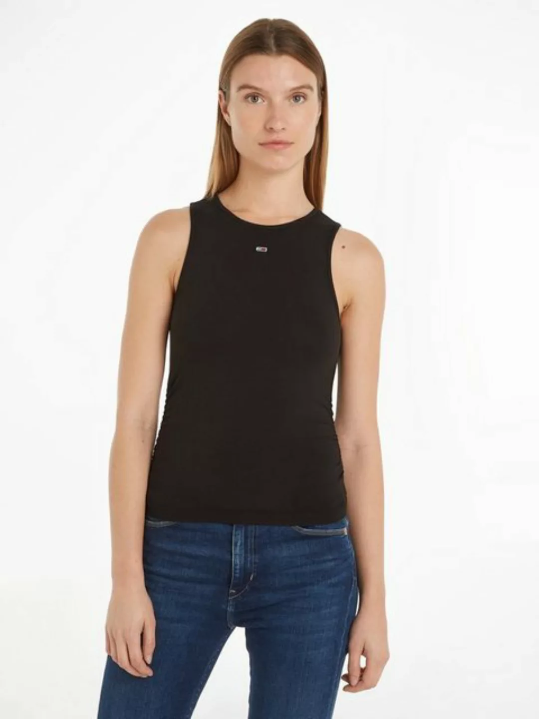 Tommy Jeans Tanktop "TJW SLIM GATHERING TANK TOP", (ESSENTIAL Regular Flag günstig online kaufen