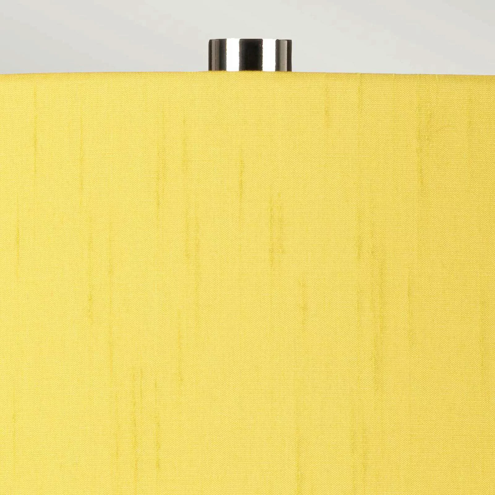 Textil-Tischlampe Isla nickel poliert/gelb günstig online kaufen