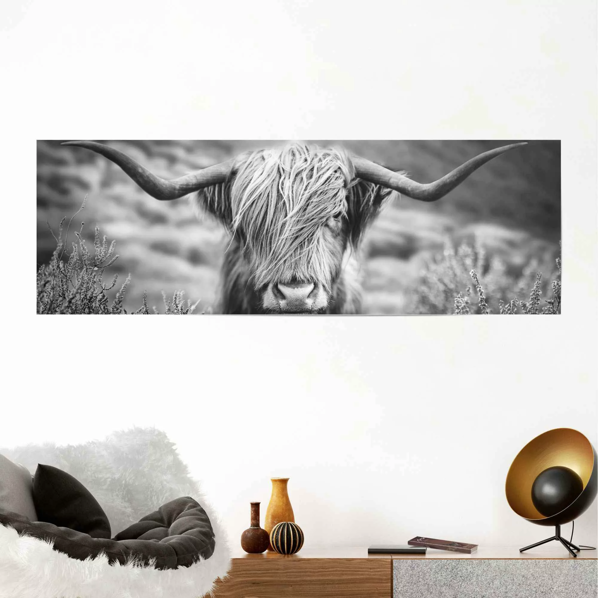 Reinders Poster "Highlander Bulle Tiermotiv - Nahaufnahme - Hochlandrind Bi günstig online kaufen