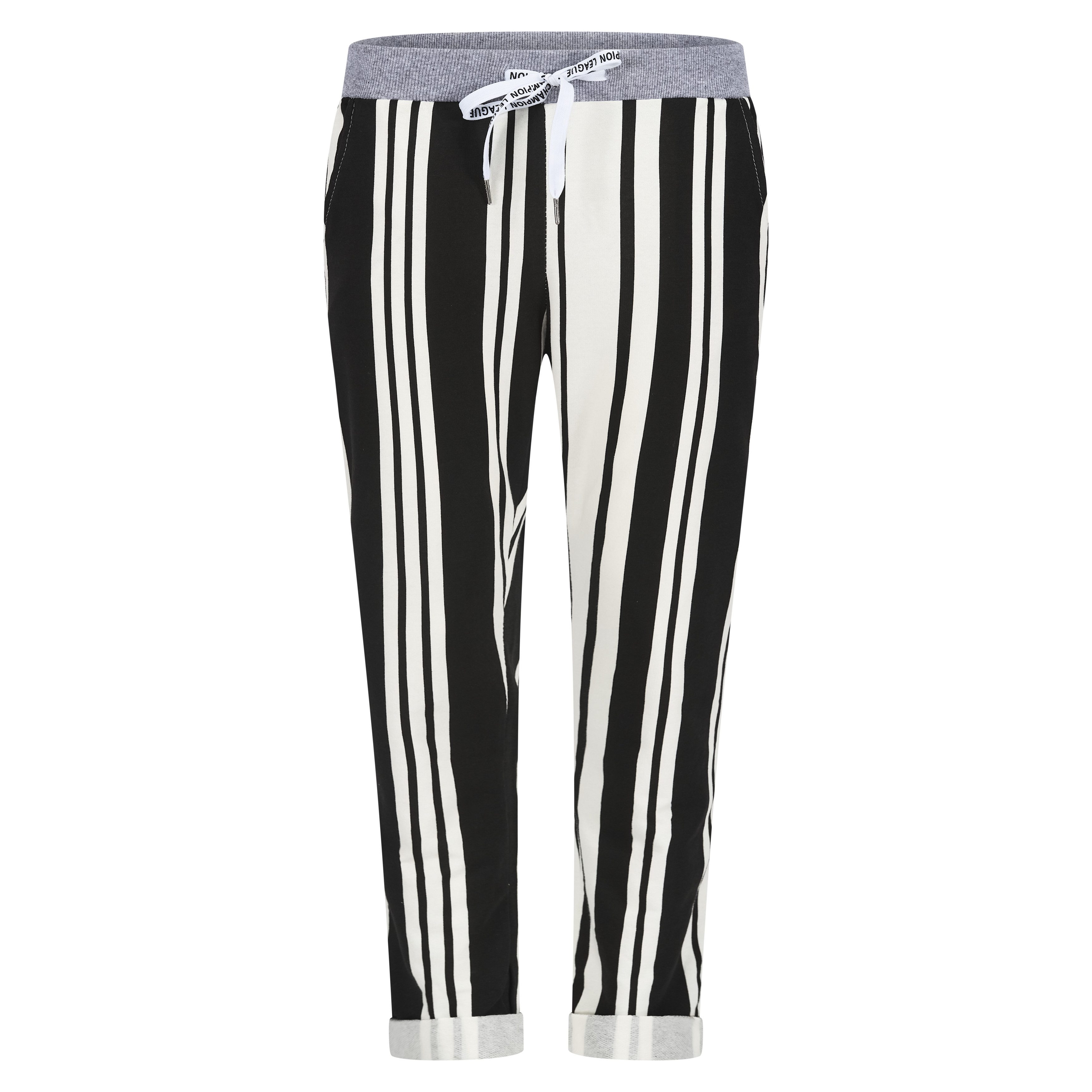 Mississhop Chinohose Damen Hose Blumen Jogginghose günstig online kaufen