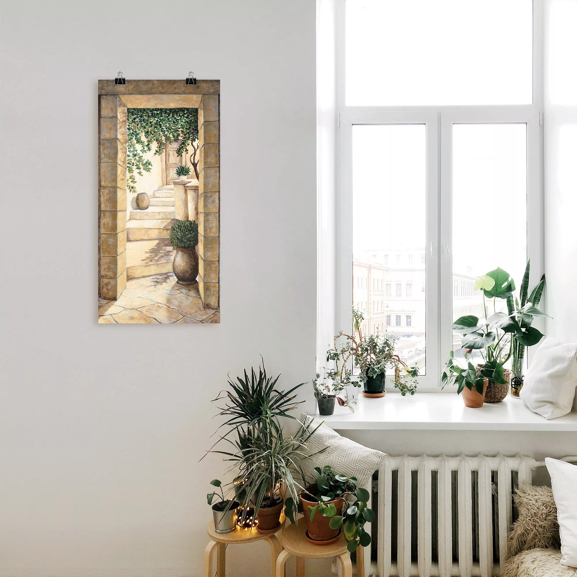 Artland Wandbild "Eingang - Fresco", Fenster & Türen, (1 St.), als Alubild, günstig online kaufen