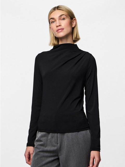 pieces Langarmshirt PCMADISON LS DRAPED TOP NOOS BC günstig online kaufen