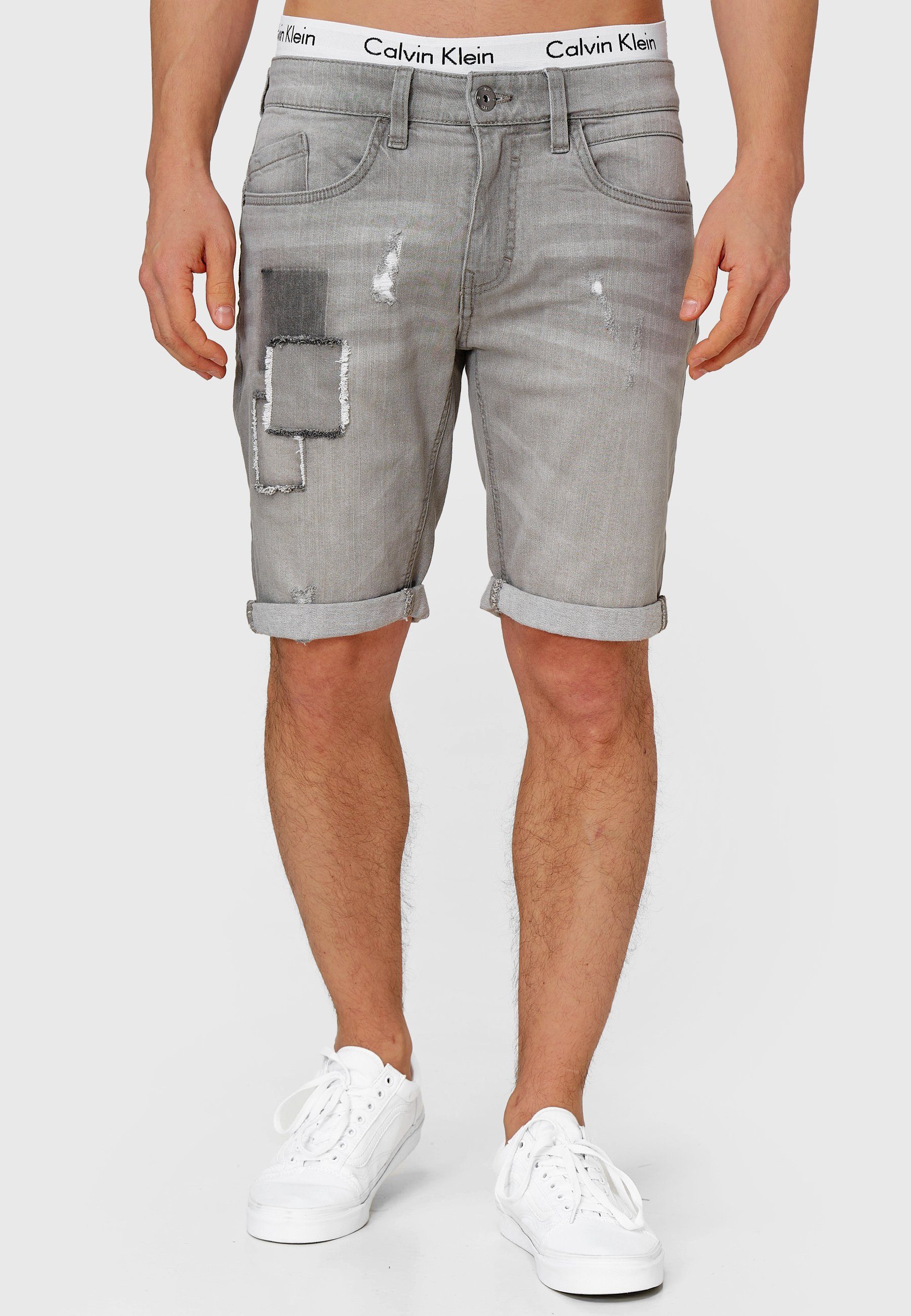 Indicode Jeansshorts Roberts aus elastischer Baumwoll-Qualität günstig online kaufen