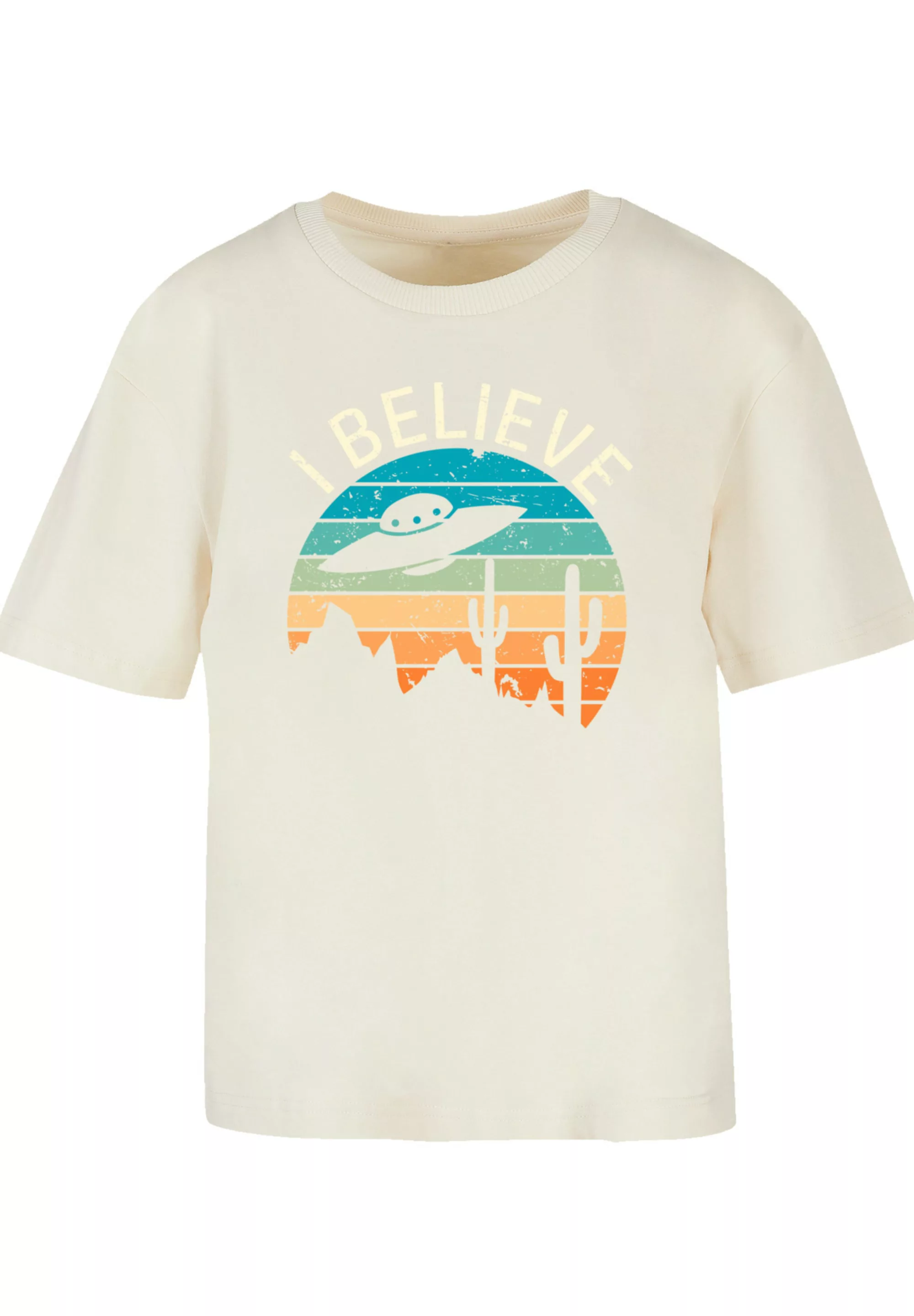 F4NT4STIC T-Shirt "I Believe UFO Alien Sonnenuntergang", Premium Qualität günstig online kaufen