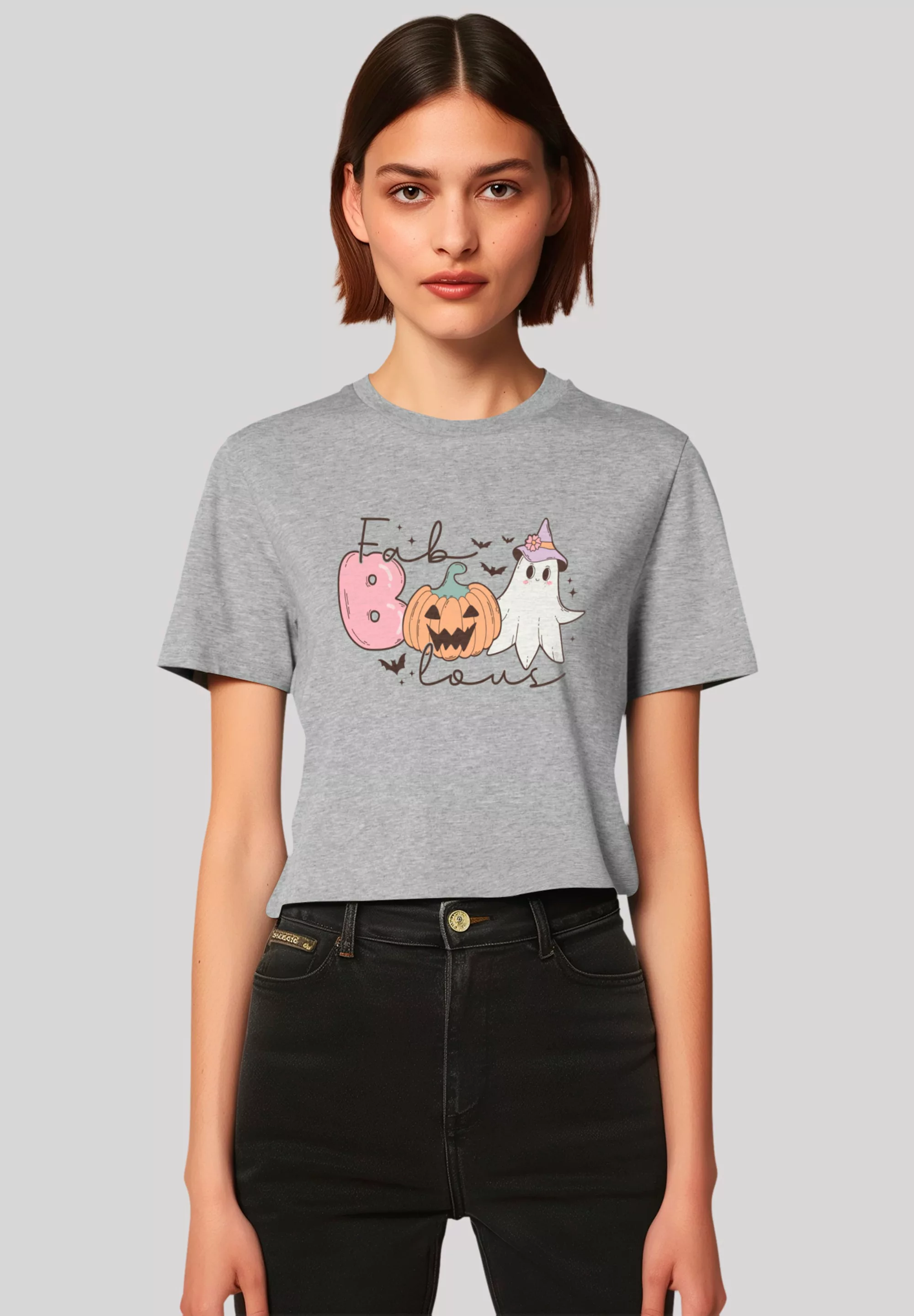 F4NT4STIC T-Shirt "Retro Halloween Fab Boo Lous", Premium Qualität, Hallowe günstig online kaufen