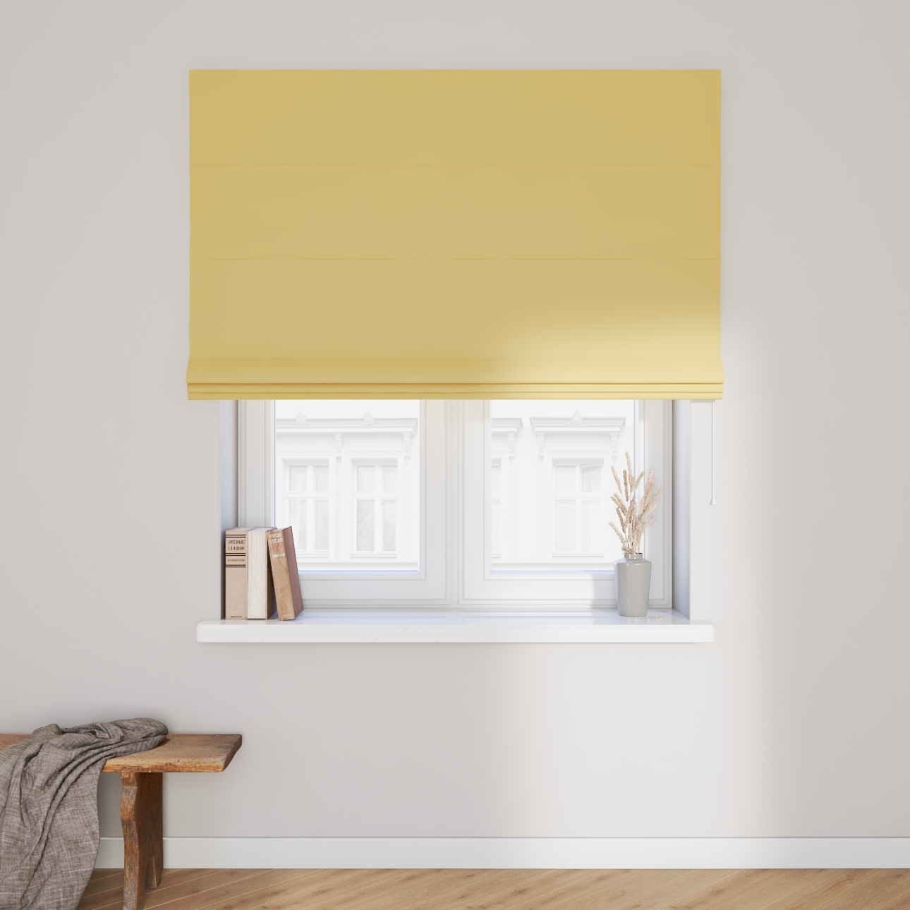 Dekoria Raffrollo Capri, gelb , 50 x 60 cm günstig online kaufen