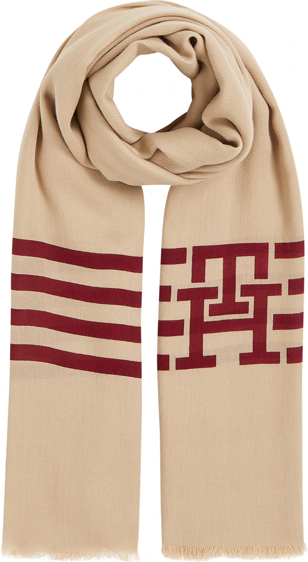 Tommy Hilfiger Schal "TH NAVAL SCARF", mit Logoprägung günstig online kaufen