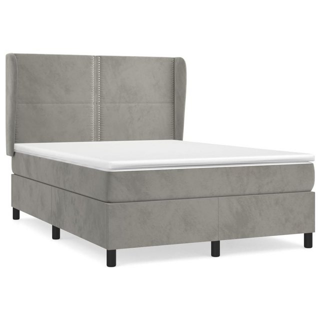 vidaXL Boxspringbett Bett Boxspringbett mit Matratze & Topper Samt versch. günstig online kaufen