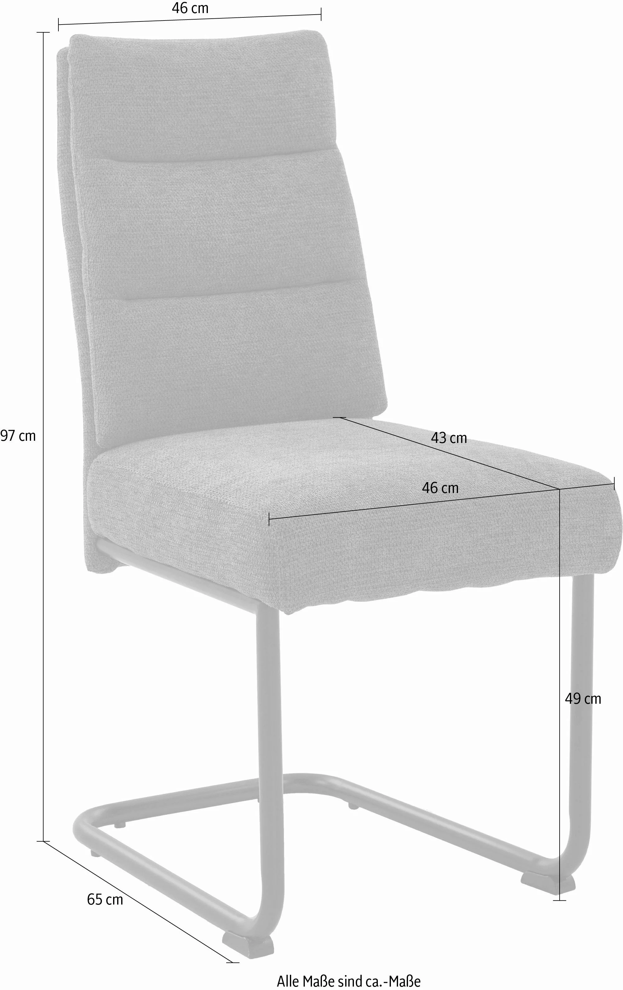 NIEHOFF SITZMÖBEL Esszimmerstuhl, Webstoff, 2er Set, verschiedene Farben, m günstig online kaufen