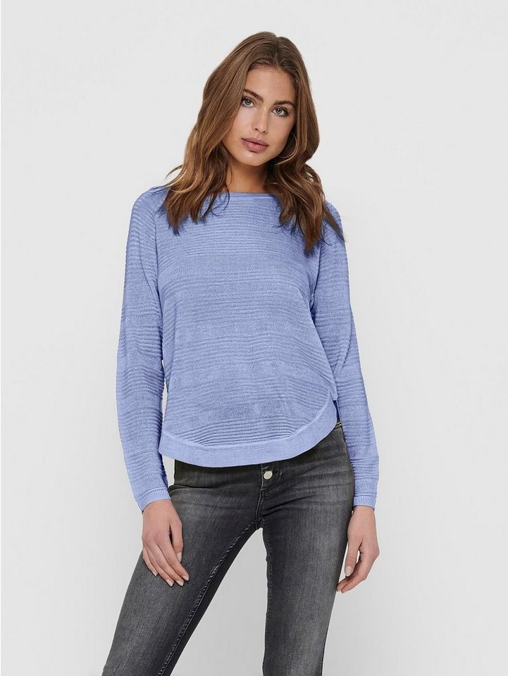 ONLY Strickpullover Dünner Strick Pullover Langarm Stretch Sweater Basic ON günstig online kaufen