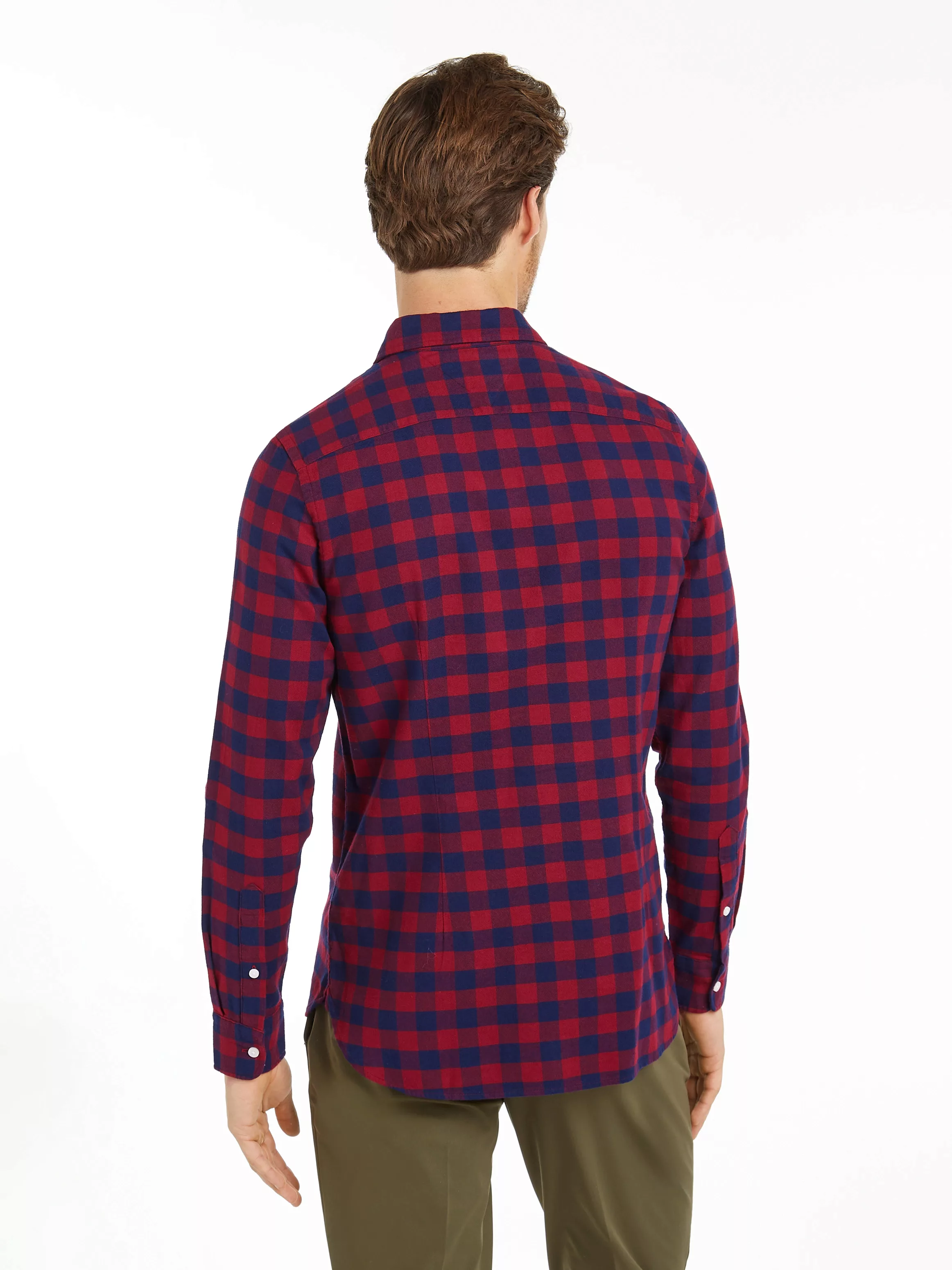 Tommy Hilfiger Langarmhemd BRUSHED GINGHAM SF SHIRT modisch kariert günstig online kaufen