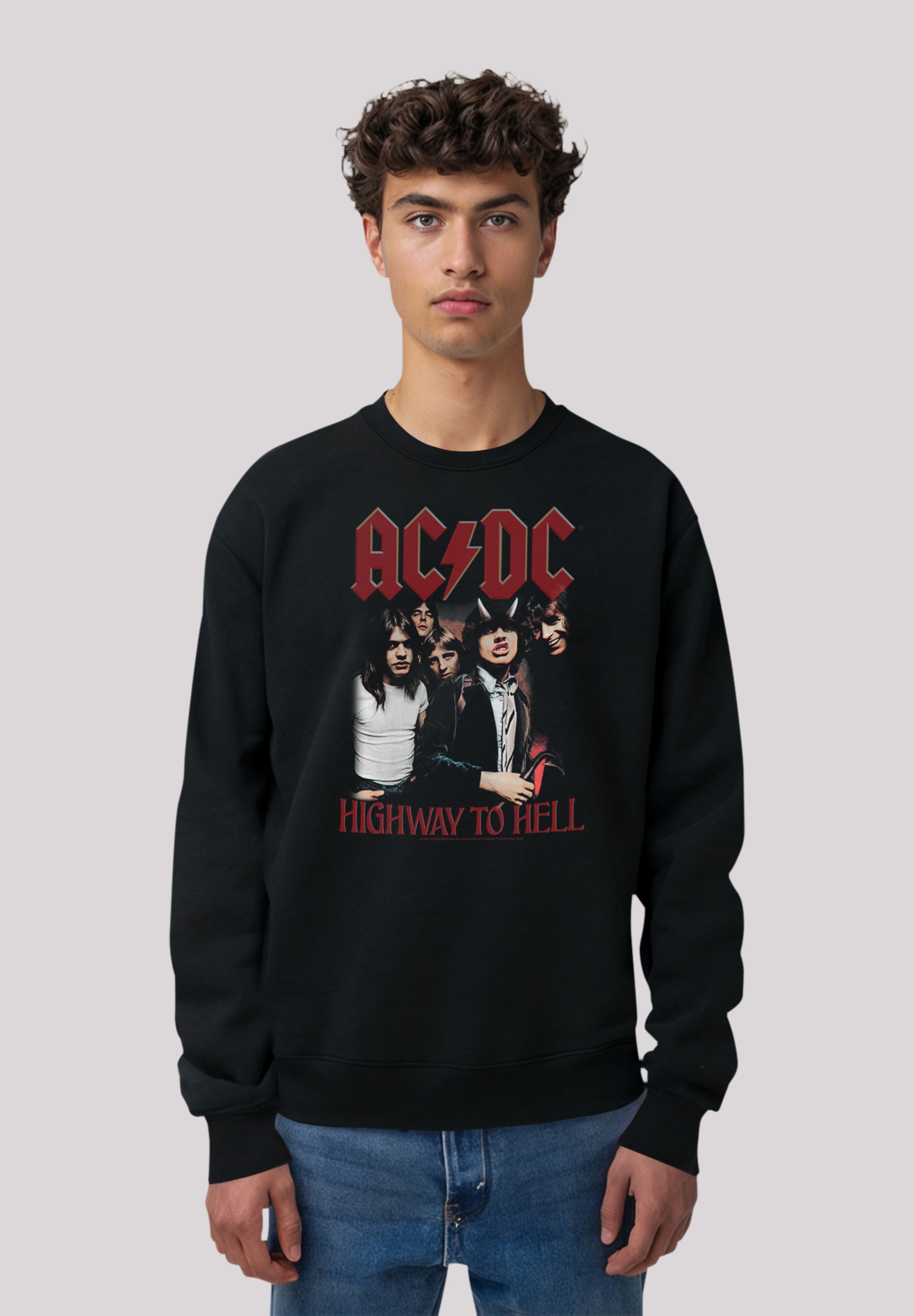 F4NT4STIC Sweatshirt "AC/DC Rock Musik Band Highway To Hell", Premium Quali günstig online kaufen