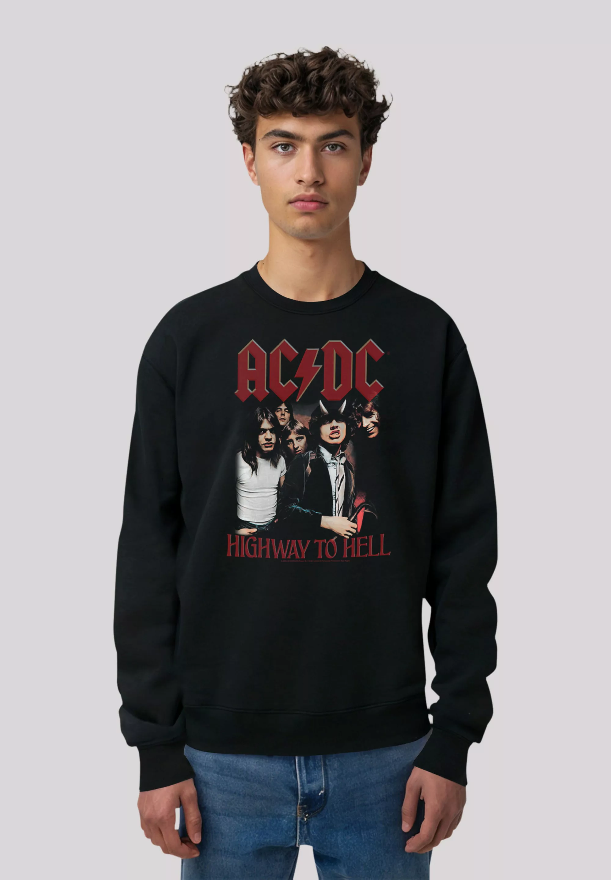 F4NT4STIC Sweatshirt "AC/DC Rock Musik Band Highway To Hell", Premium Quali günstig online kaufen