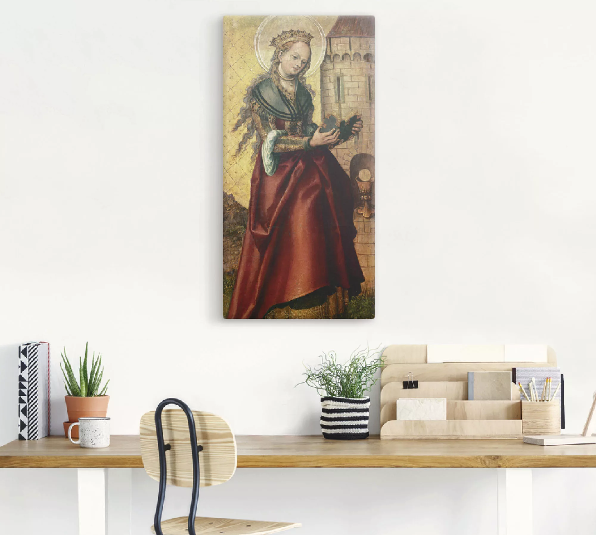 Artland Wandbild »Die heilige Barbara.«, Frau, (1 St.), als Leinwandbild, P günstig online kaufen