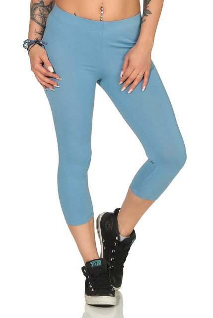 Mellice 3/4-Leggings Damen 3/4 Capri Leggings Jogginghose günstig online kaufen