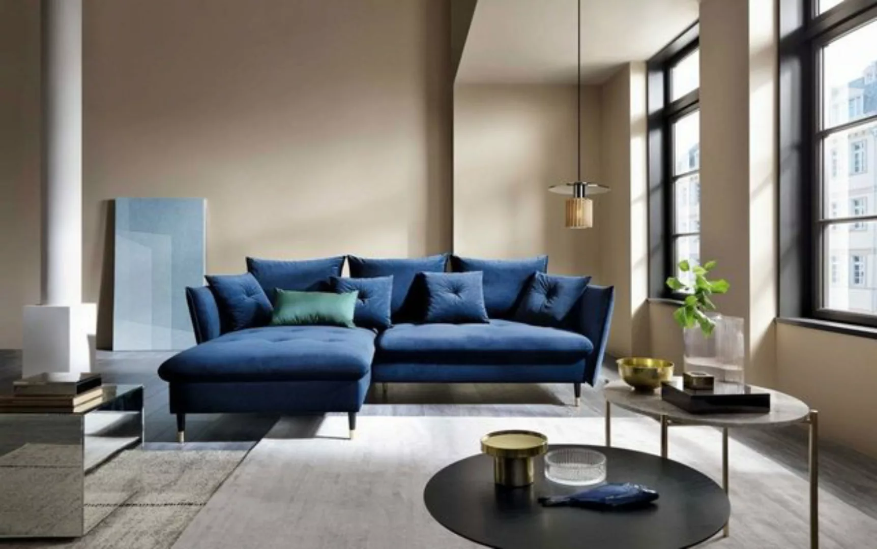 Luxusbetten24 Schlafsofa Designer Sofa Louise, mit Stauraum und Schlaffunkt günstig online kaufen