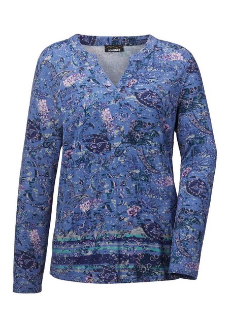 GOLDNER Print-Shirt Langarmshirt mit Paisleymuster günstig online kaufen