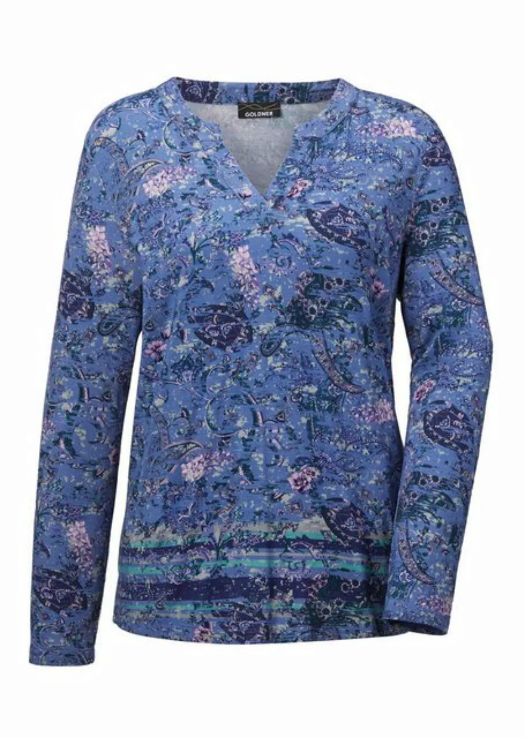 GOLDNER Print-Shirt Langarmshirt mit Paisleymuster günstig online kaufen