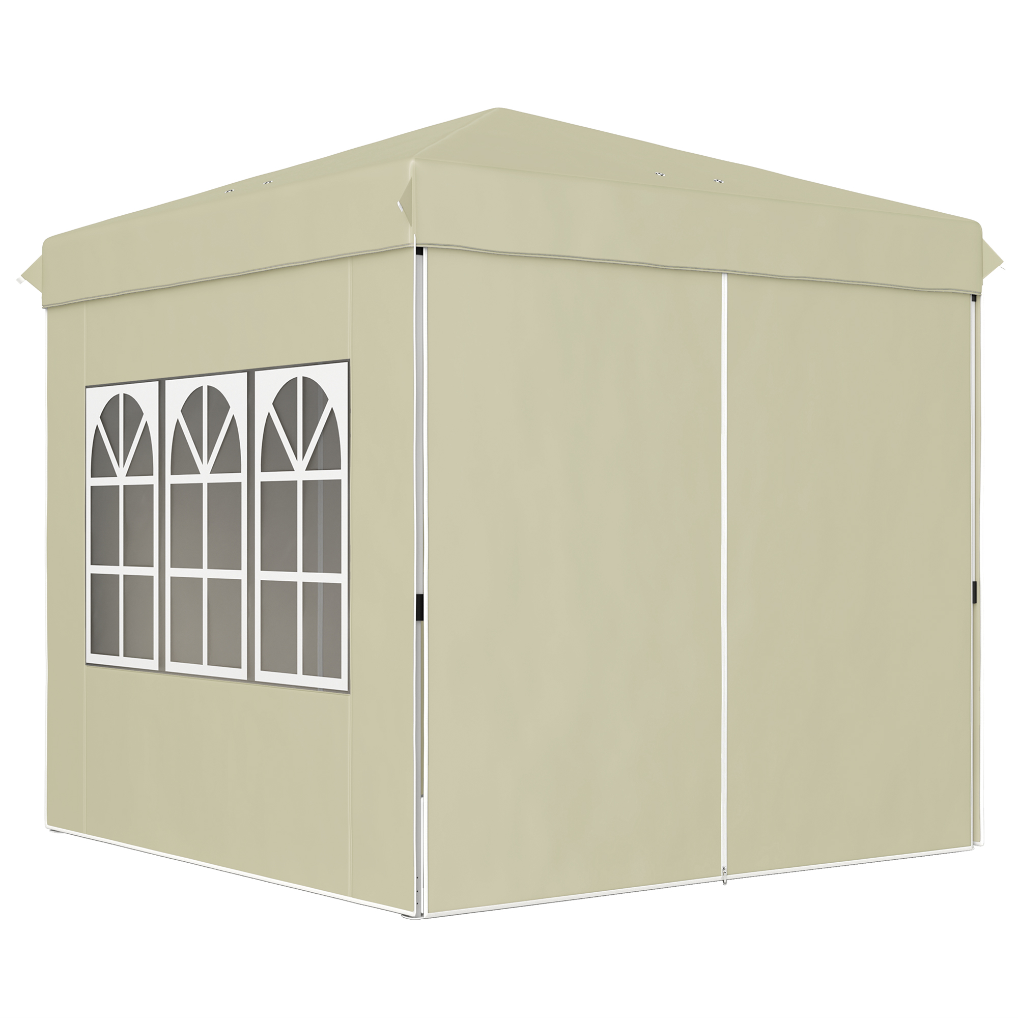 Outsunny Pavillon ca.2,5x2,5m, wasserabweisend Stabil Winterfest Pop-up Fal günstig online kaufen