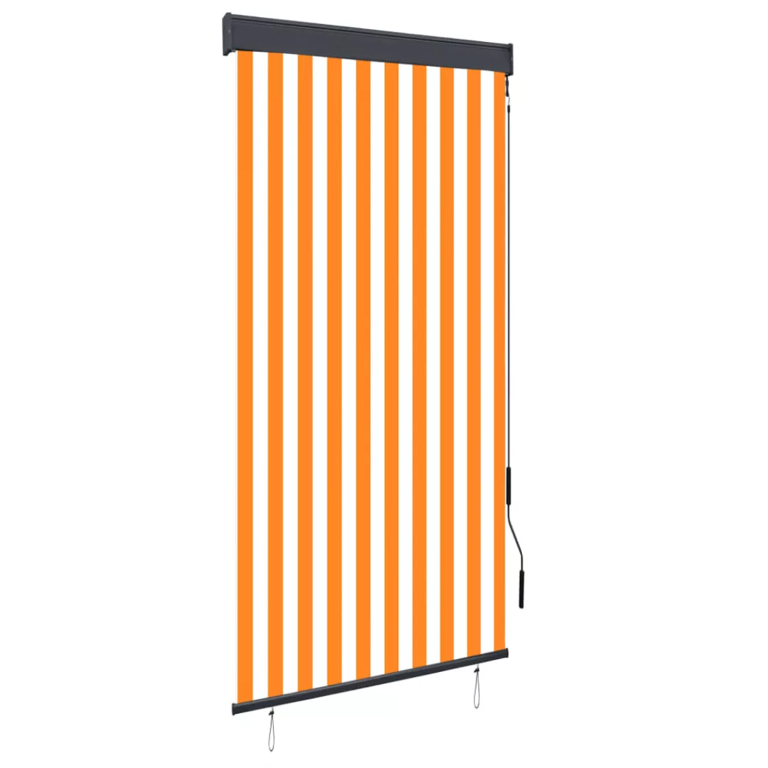 Außenrollo 100 X 250 Cm Weiß Und Orange günstig online kaufen