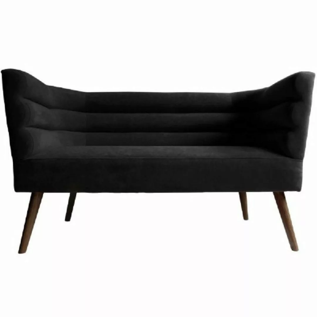 Leitmotiv Sofa Sofa Explicit Suede Look Black günstig online kaufen