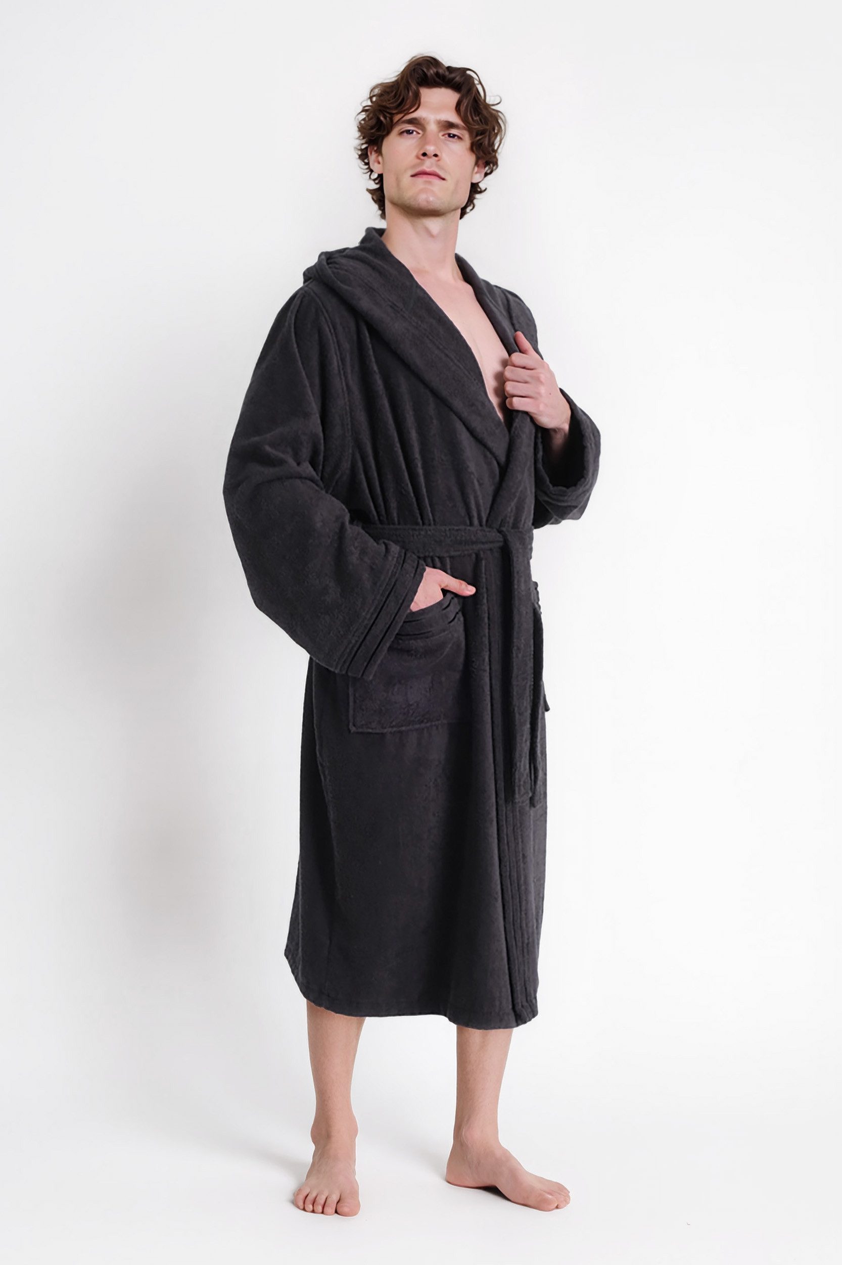 Bruno Banani Herrenbademantel Clement, ideal für günstig online kaufen