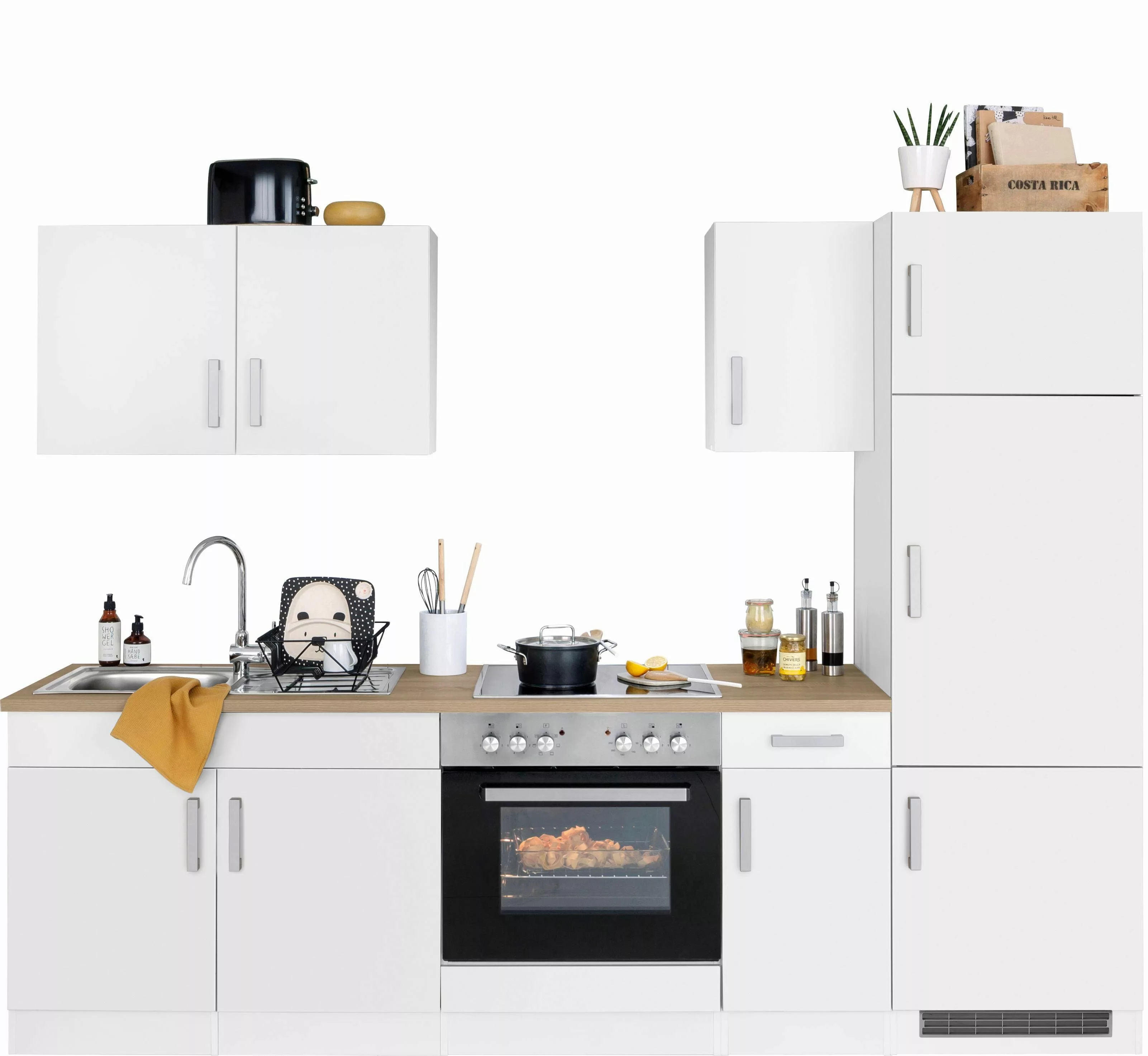 HELD MÖBEL Küchenzeile "Gera", mit E-Geräten, Breite 270 cm günstig online kaufen