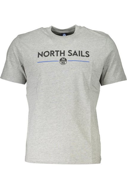 North Sails T-Shirt Graues Kurzarm T-Shirt für Herren mit günstig online kaufen