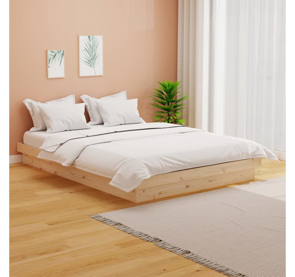 vidaXL Bettgestell Massivholzbett 140x200 cm Bett Bettgestell Bettrahmen günstig online kaufen