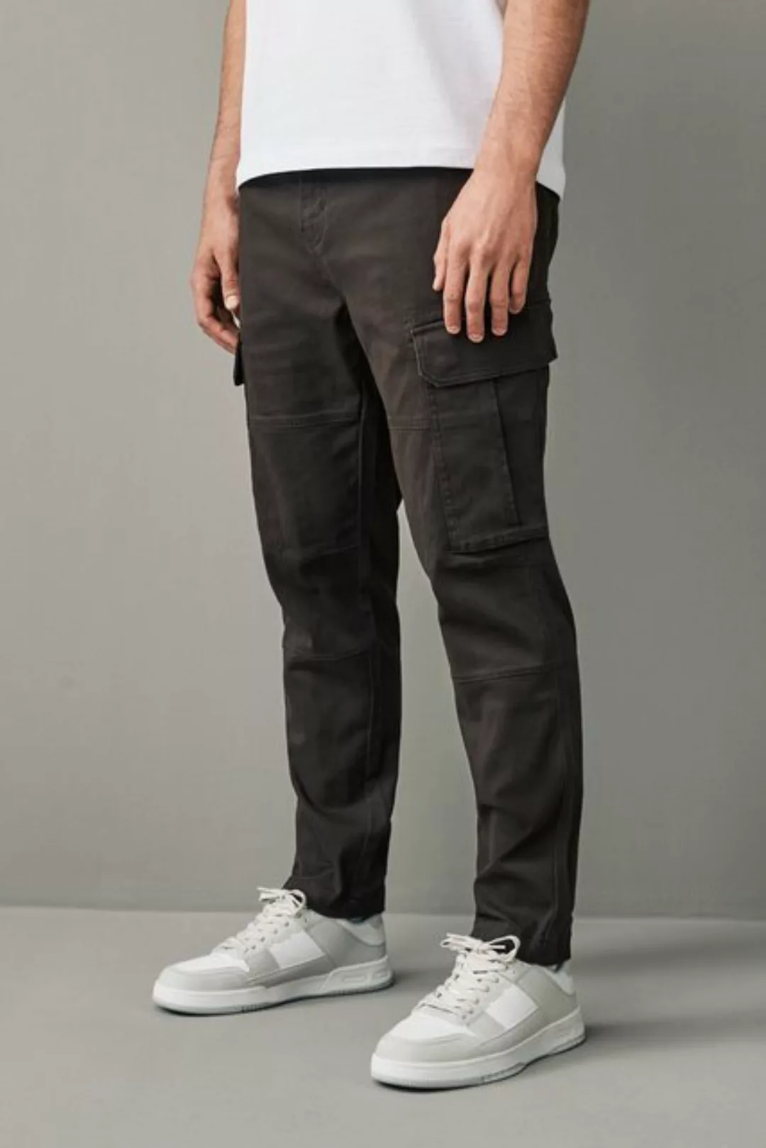 Next Cargohose Cargo-Hose aus Baumwollstretch -Slim Fit (1-tlg) günstig online kaufen